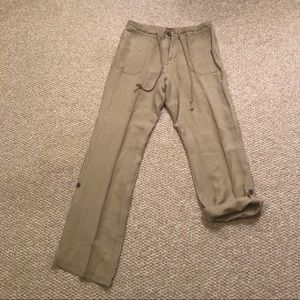 3/$20 Tan linen EUC pants